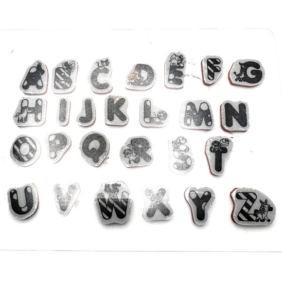 Fun Stampers Journey Full Alphabet Animal Rubber Stamps Crafting Card Making - Picture 1 of 10